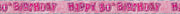 Banner, rosa metallic "30th"
