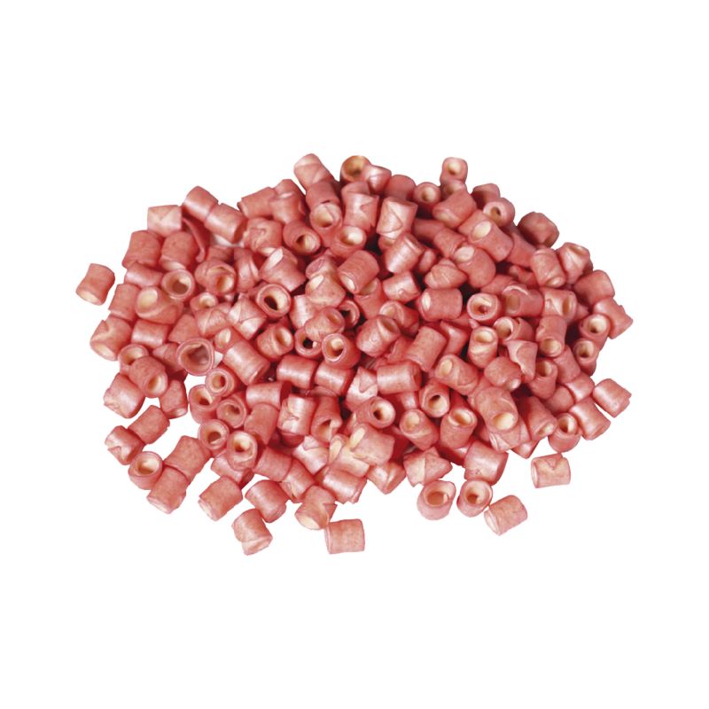 Hvit Sjokoladekrøller med rosa 0,5kg