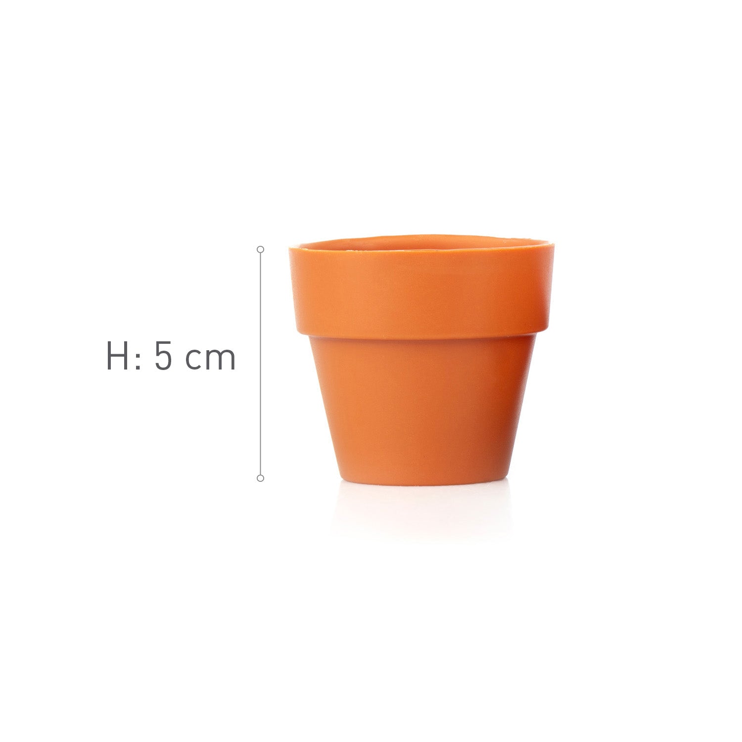 Spiselig blomsterpotte av hvit sjokolade pk/28