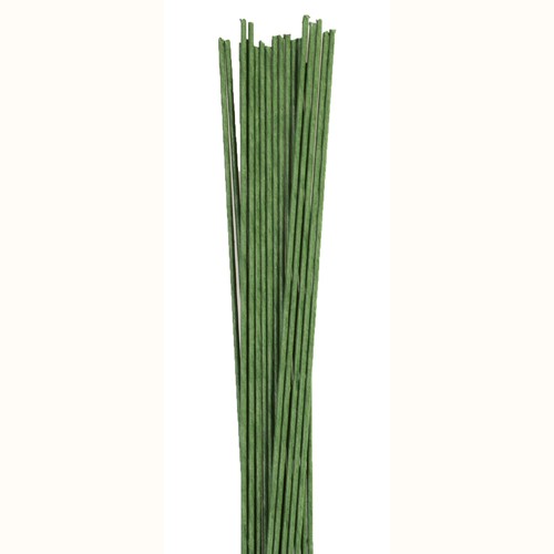 Blomsterwire Mørk grønn 20stk 1,02mm 18 gauge