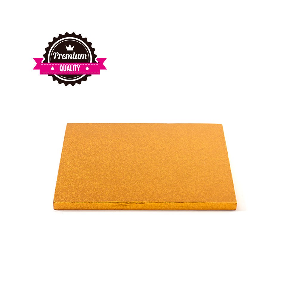 Kake Drum Kvadrat Oransje 15cm