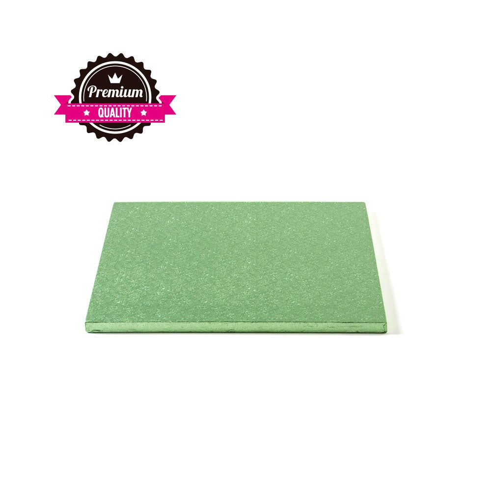 Kake Drum Kvadrat Lys grønn 15cm