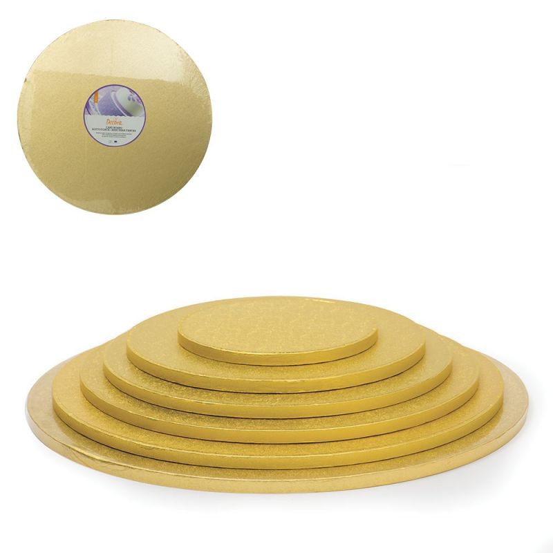 Kake Drum Rund Gull 26cm