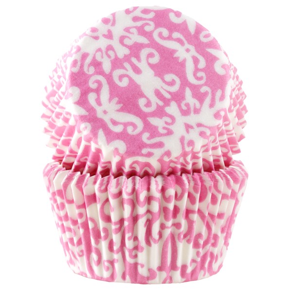 Muffinsform Brokade Rosa Standard, 50 stk