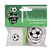 Dekorasjoner til Cupcakes - Fotball pk/24