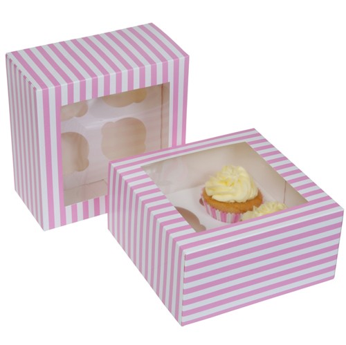House of Marie Cupcake Boks 4 -Circus Rosa- pk/2