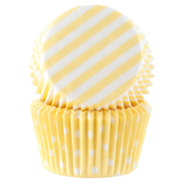 Muffinsform Pastellgul ,Standard, 50stk