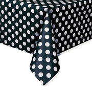 Engangsduk -Svart med hvite prikker- 137x274 cm