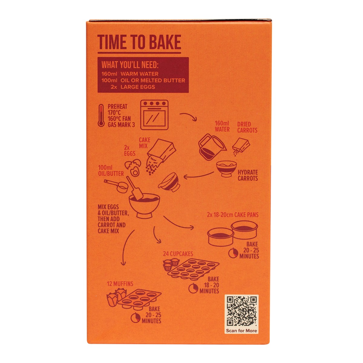 PME Gulrotkakemiks, 450g (B.F. 31/7-26)