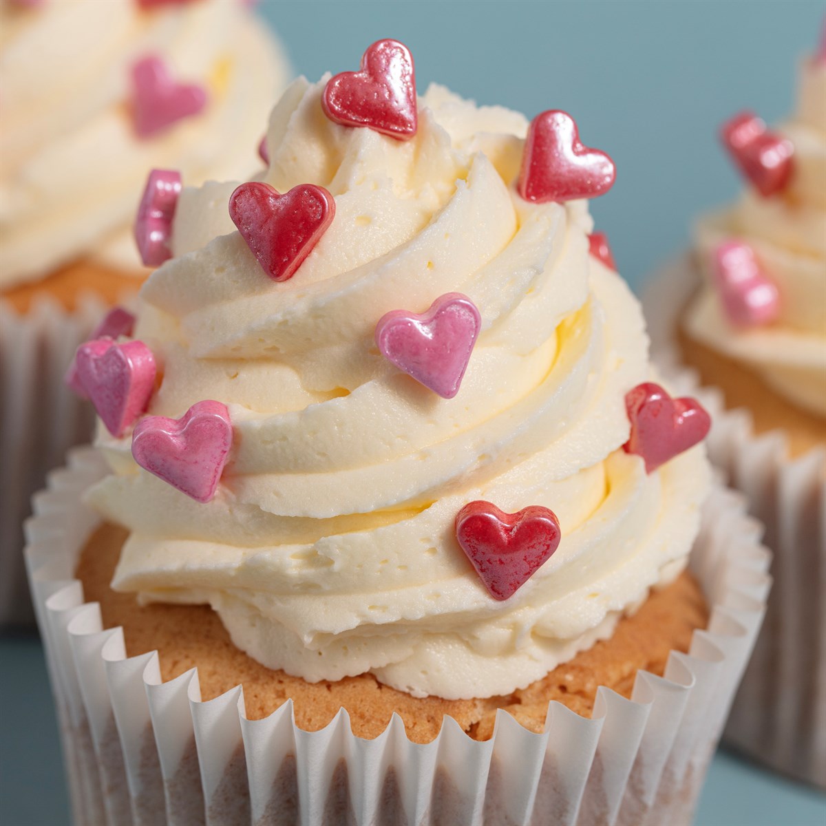 Kakestrøssel Rosa hjerter, 25g