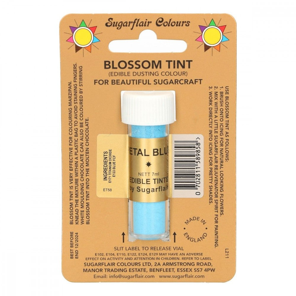 Sugarflair pulverfarge Petal Blue, 7ml