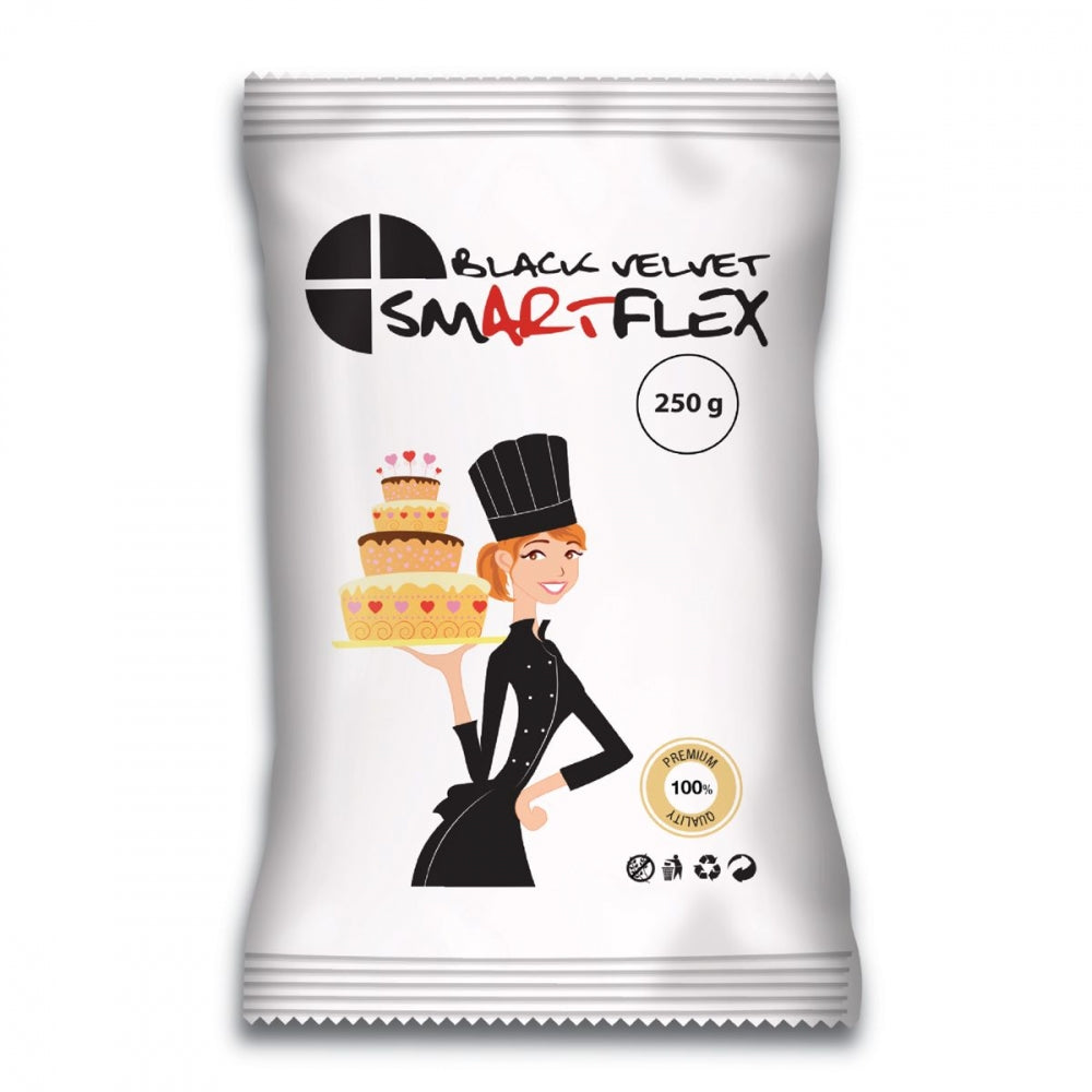 SmartFlex Svart fondant Velvet, 250g