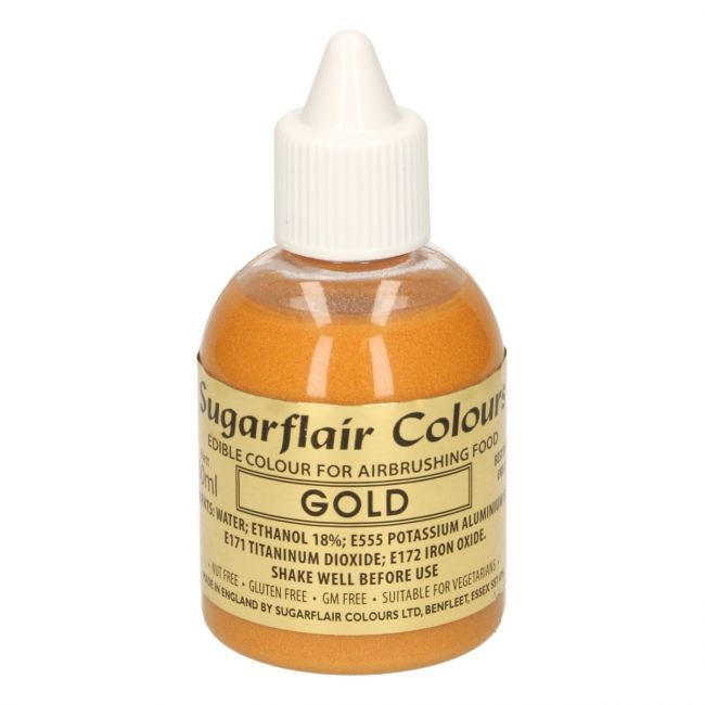 Sugarflair Airbrushfarge -Gull- 60ml