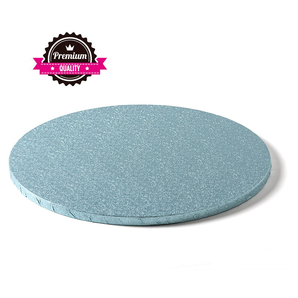 Kake Drum Rund Lys blå  40cm