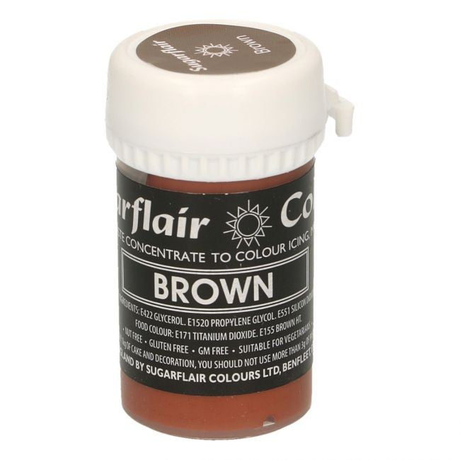 Sugarflair pastafarge Brown, 25g