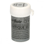 Sugarflair pastafarge Satin Antique Silver 25g