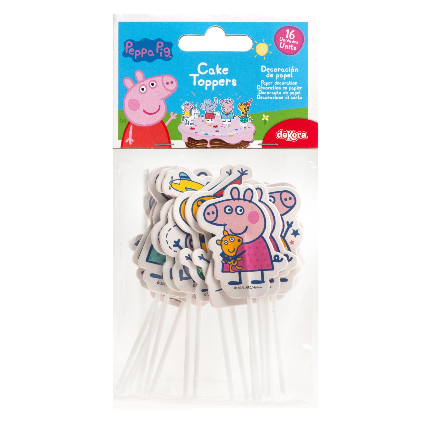 Cupcaketopper – Peppa Gris – pk/16