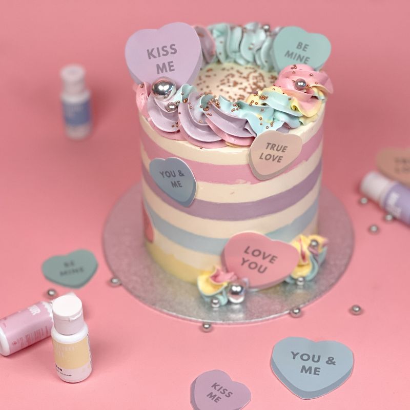Kake til valentinsdagen