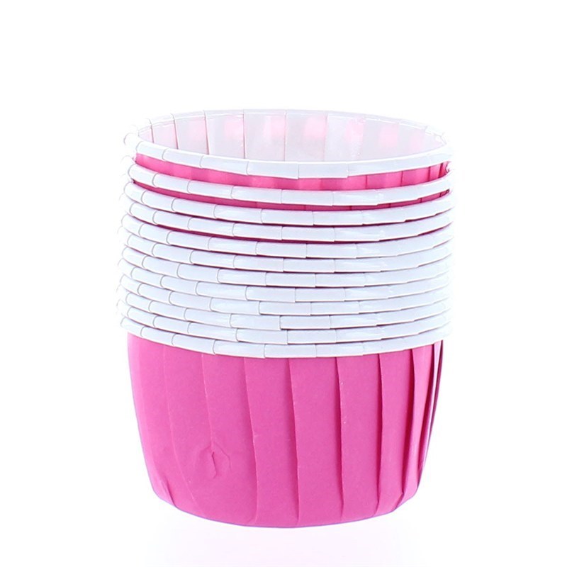 Mørk rosa muffinsformer