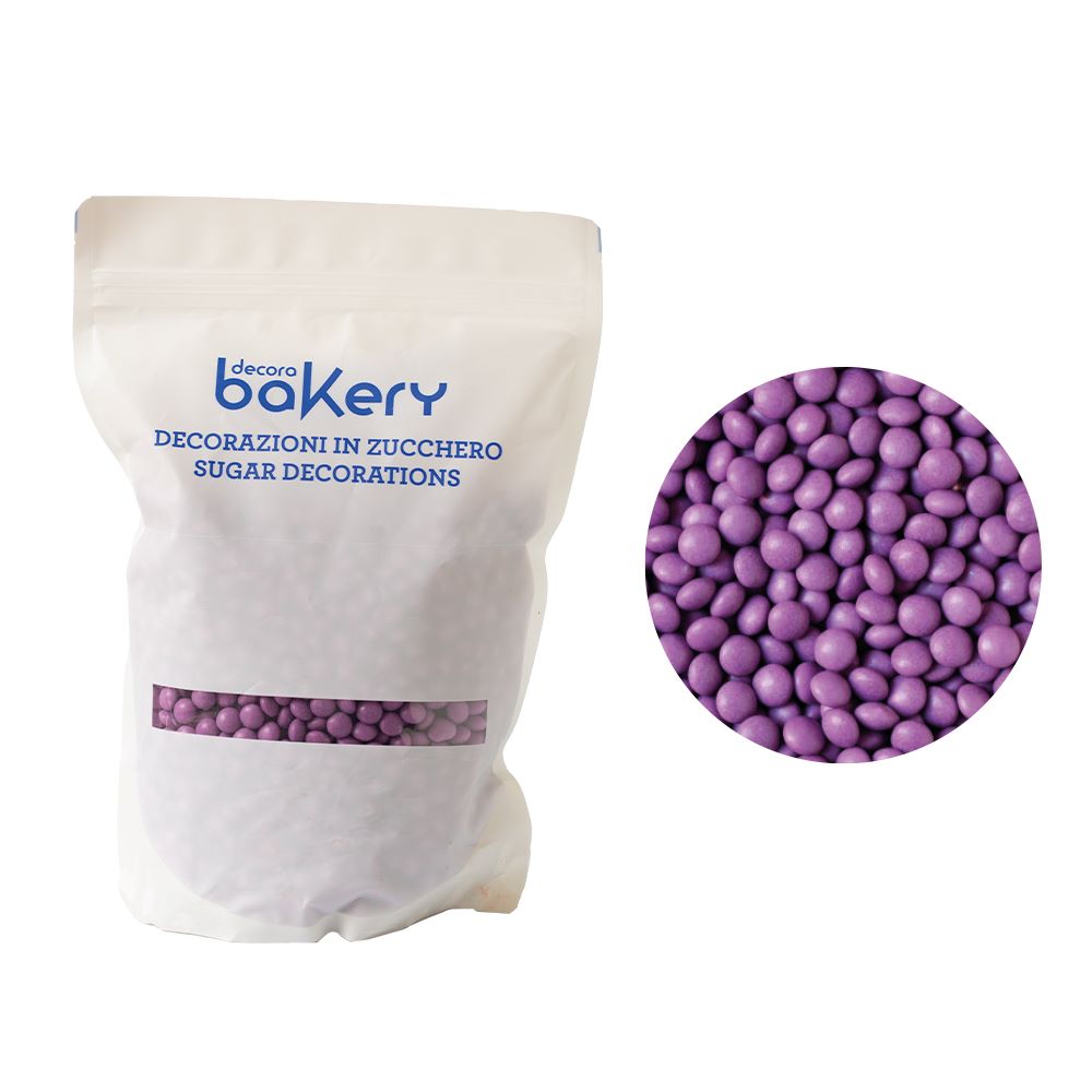 Decora Sjokoladelinser -Lilla- 10mm, 1kg