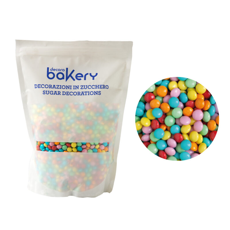 Decora Sjokoladelinser -Regnbue- 10mm, 1kg