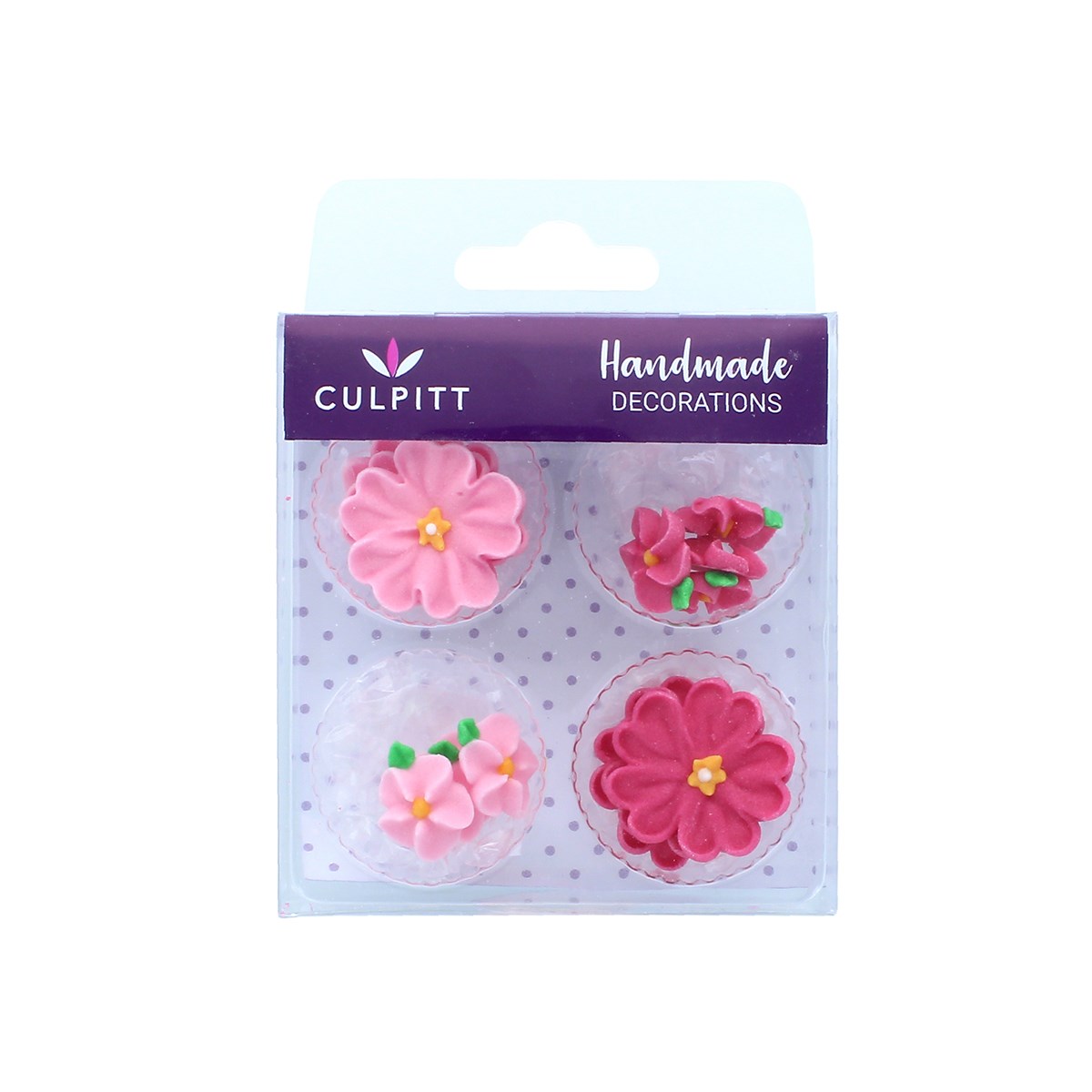 Spiselig kakepynt blomster