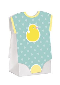 Søte gaveesker til babyshower "skjorte", 8 stk