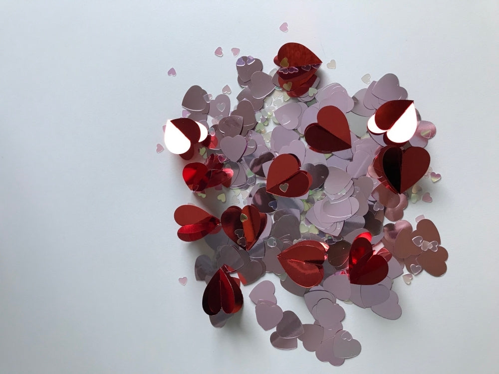 Konfetti loving hearts 3D