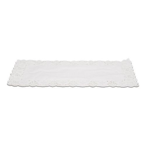 Kakeservietter, Rektangulær, Hvite, 40x20cm, pk/6