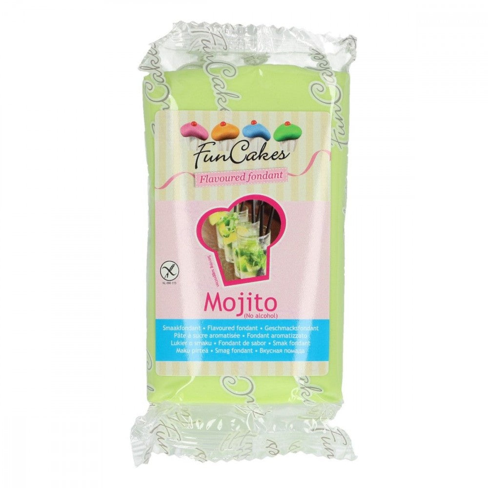 FunCakes Lys grønn fondant med smak av Mojito, 250g (BF: 04..03.20)