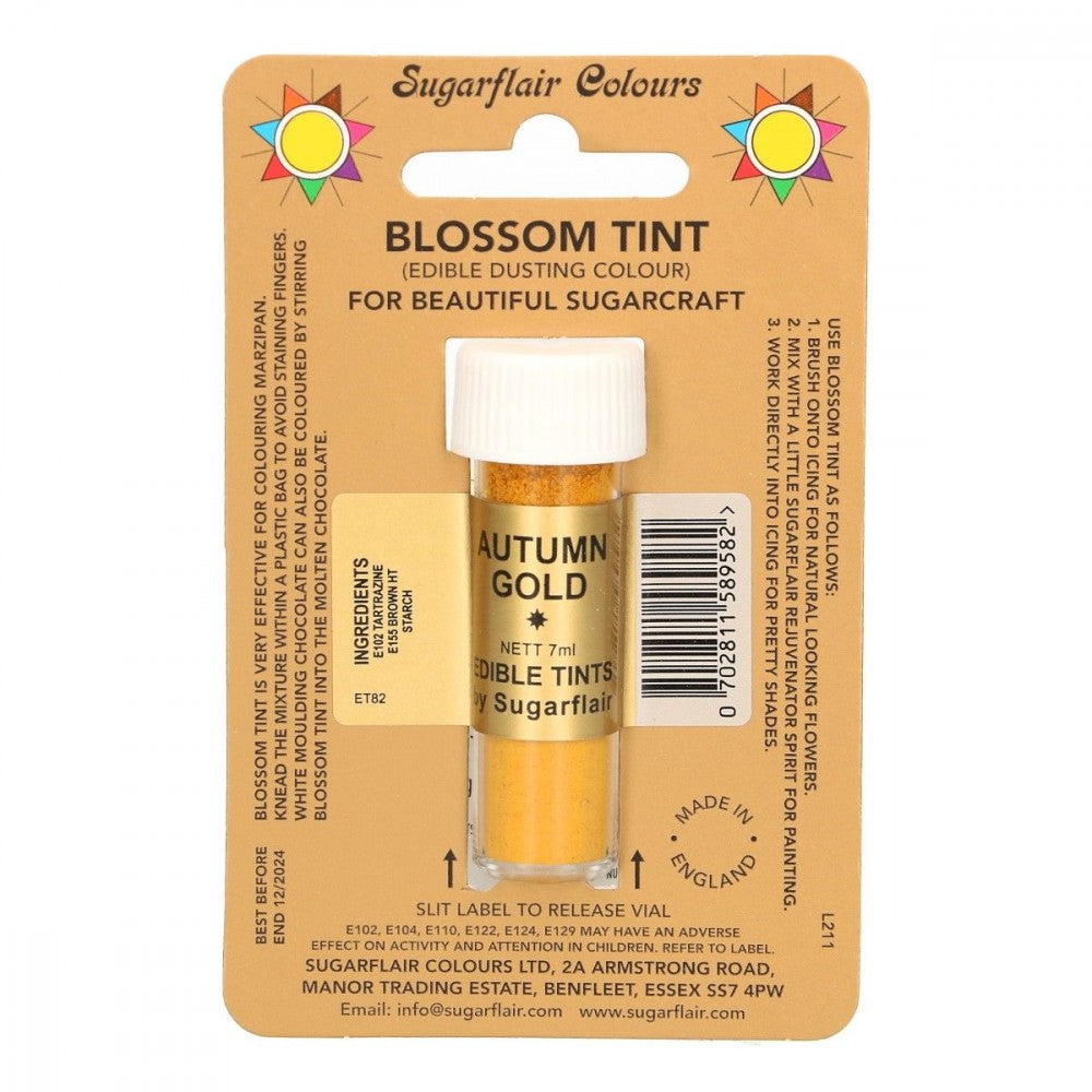 Sugarflair pulverfarge Autumn Gold, 7ml