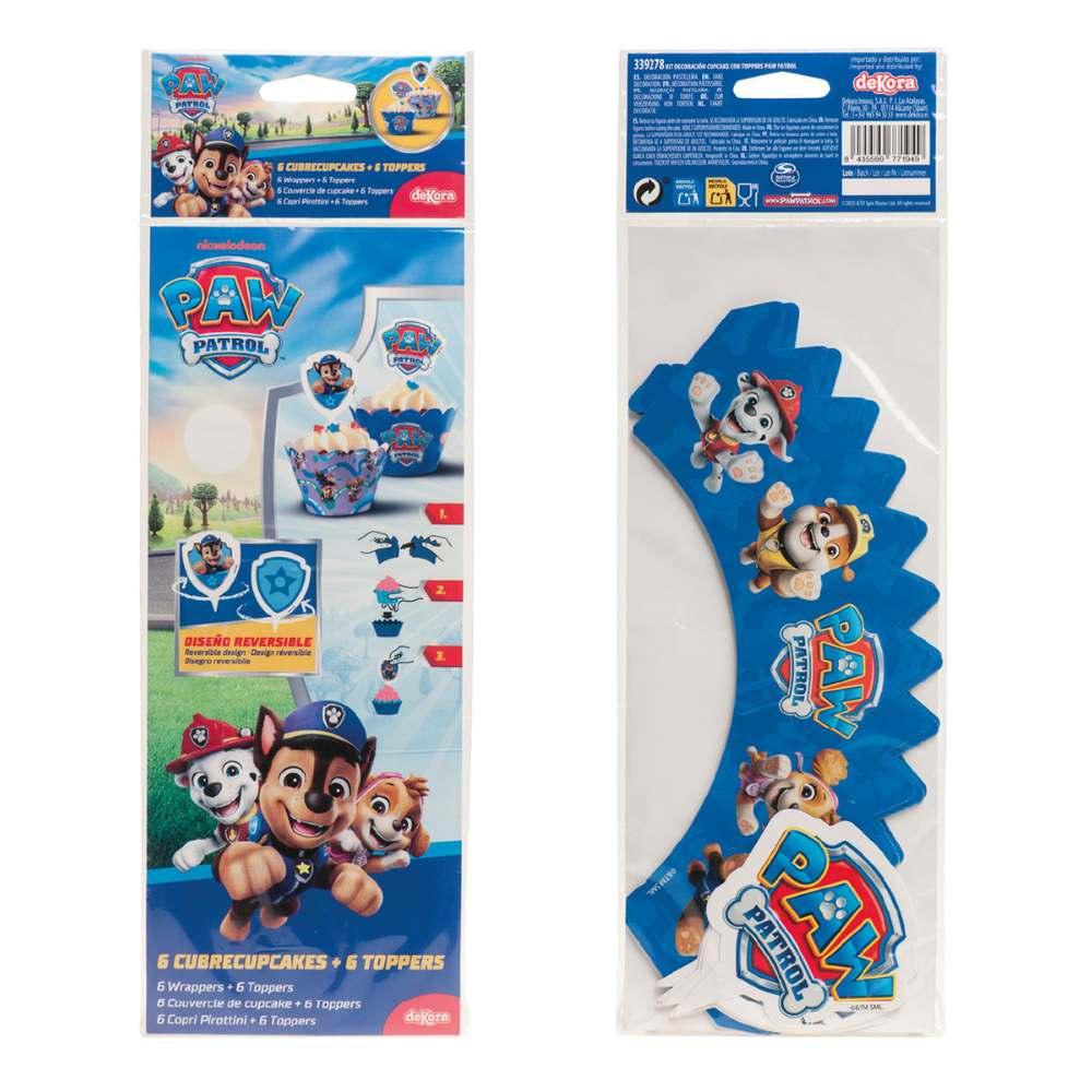 Paw Patrol muffinsformer med toppere, 12 stk