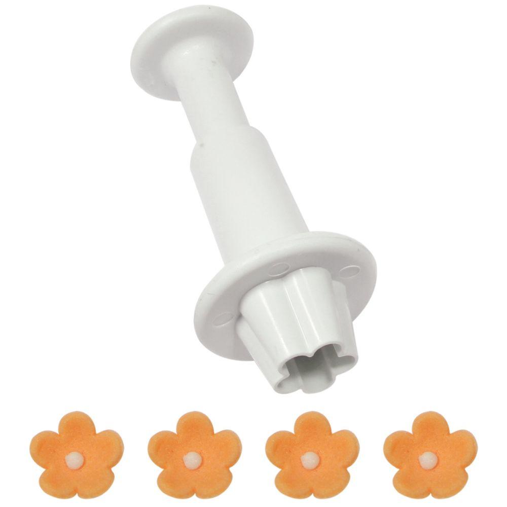 Oransje blomsterdekorasjoner i fondant