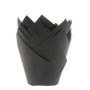 Svart muffinsform tulipan fra House of Marie pk/36