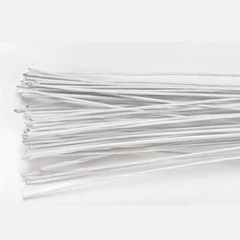Blomsterwire Hvit 50stk 0,30mm 28 gauge