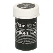 Sugarflair pastafarge Midnight Black, 25g