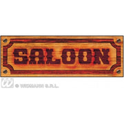 Saloon-skilt i papp 