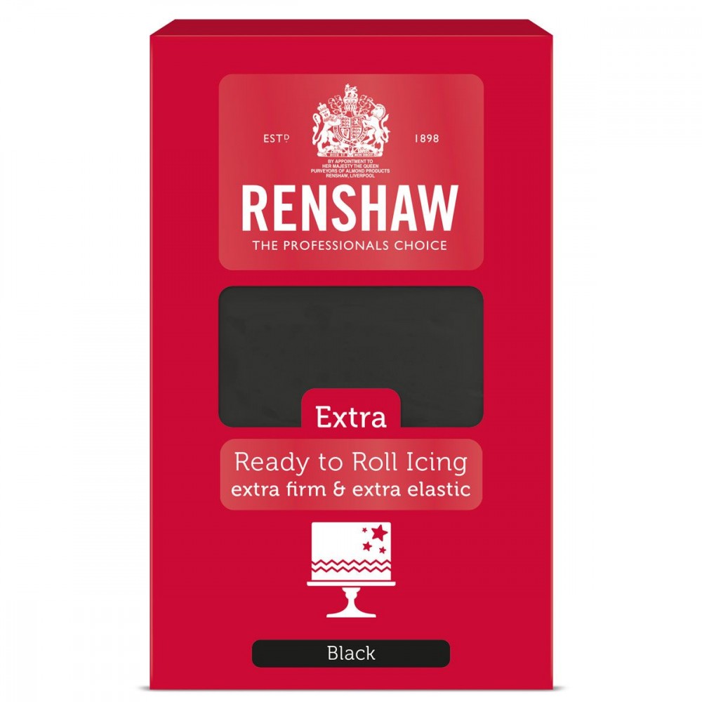 Svart fondant fra Renshaw, 1kg