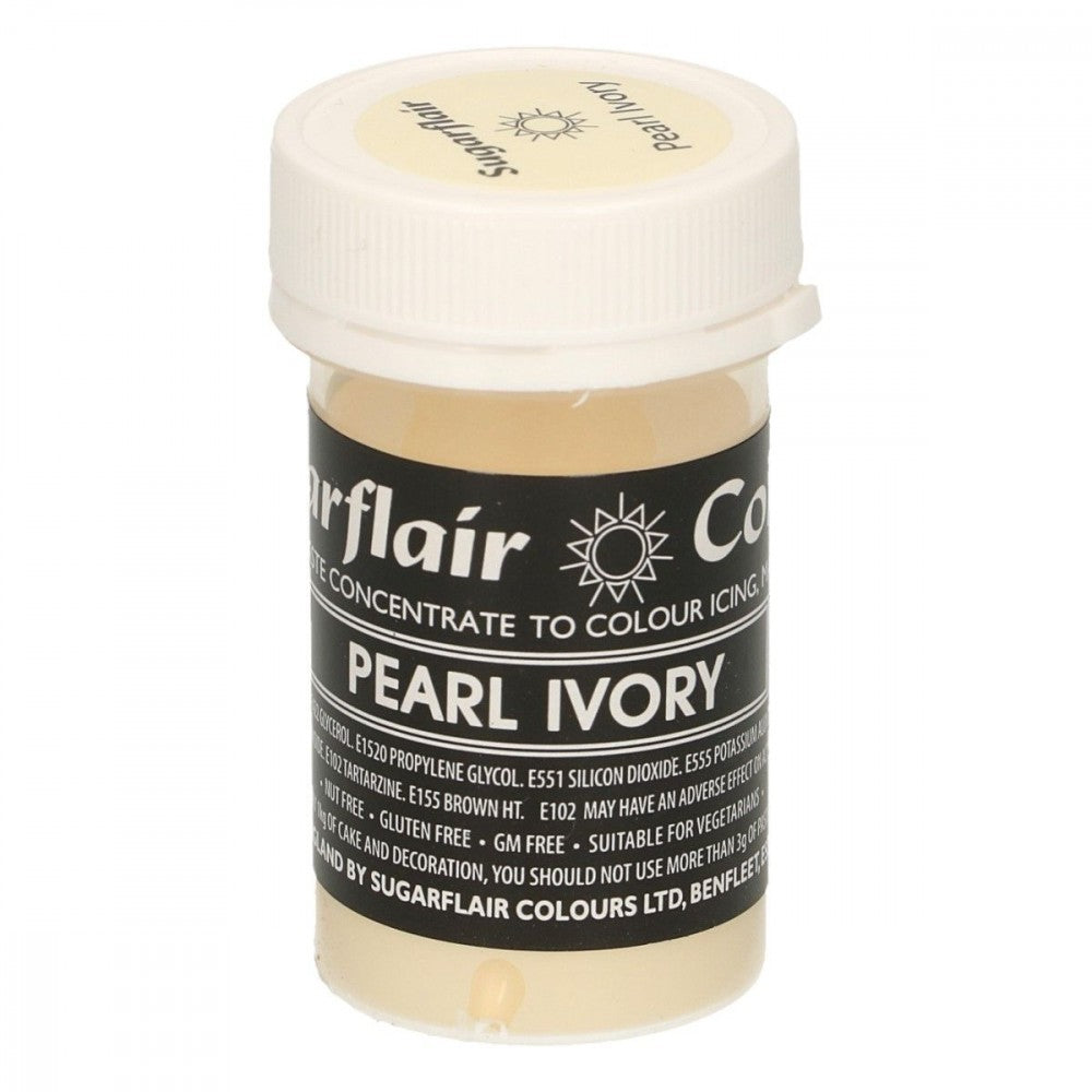 Sugarflair pastafarge Pearl Ivory, 25g