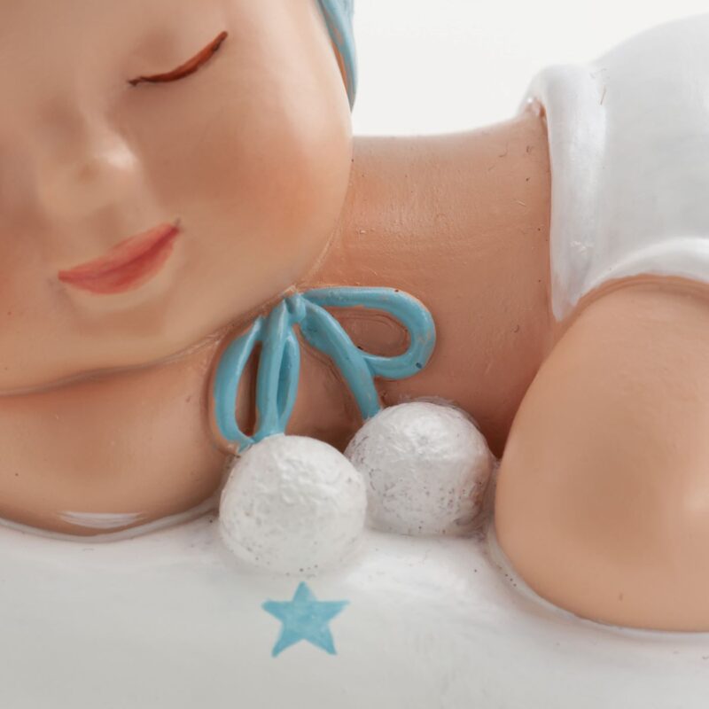 Kaketopp dåp -Sovende gutt på pute-