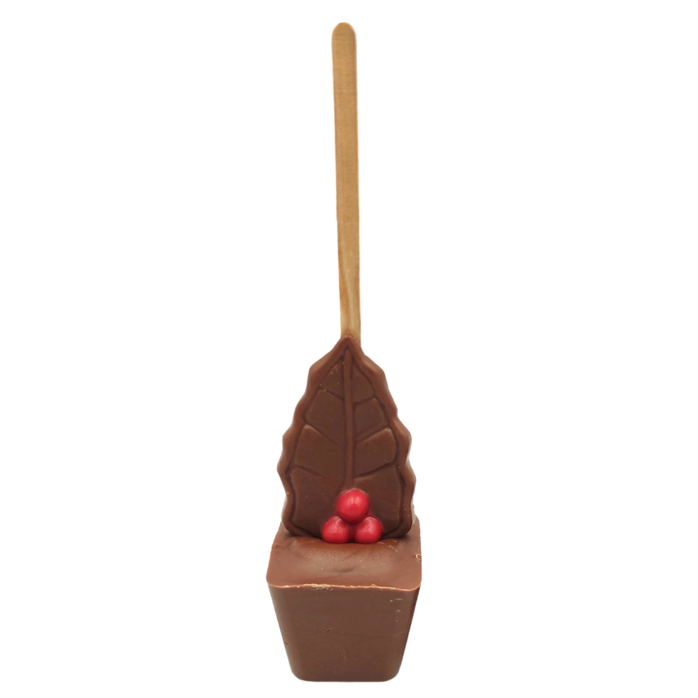 Sjokoladefigur på pinne, juletema - 2x40g