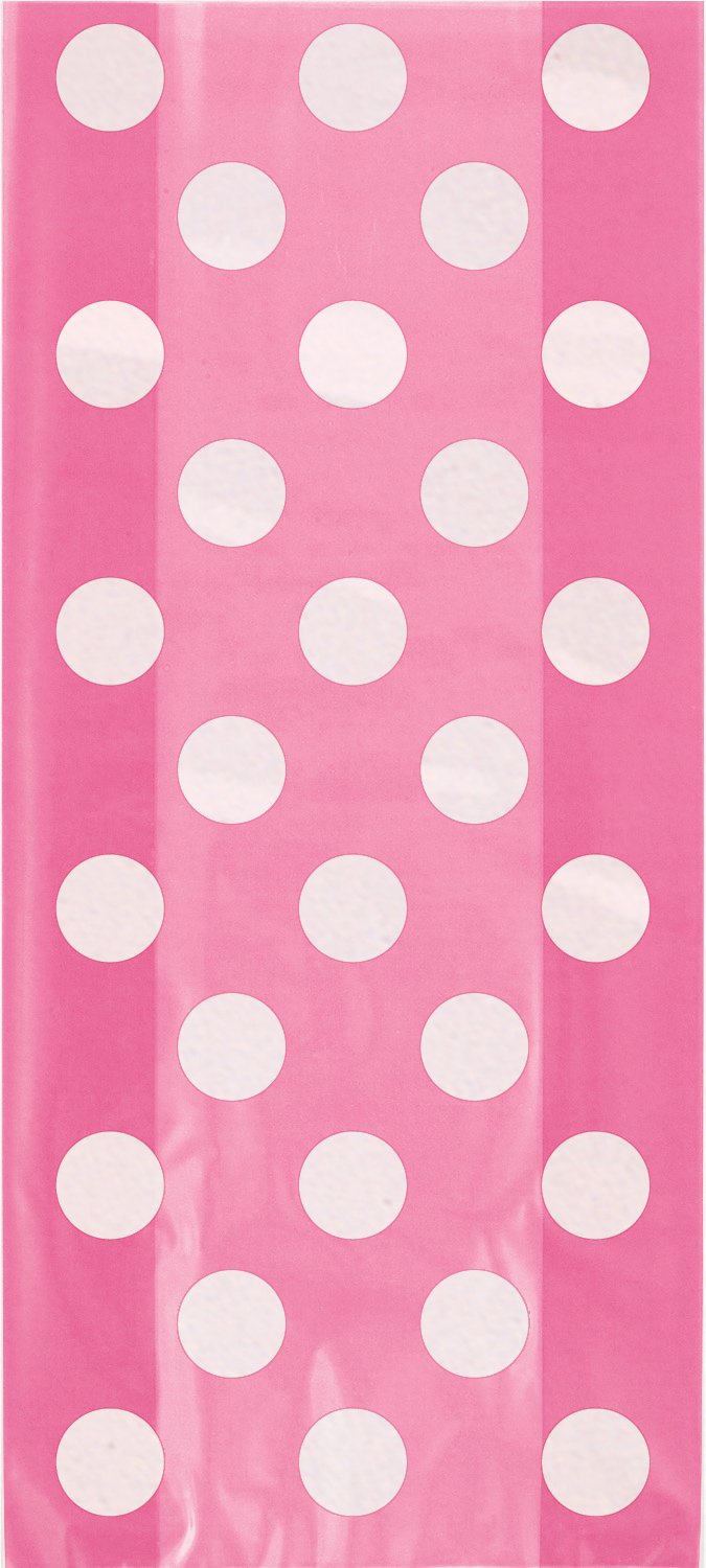 Gaveposer med prikker -Rosa- pk/20