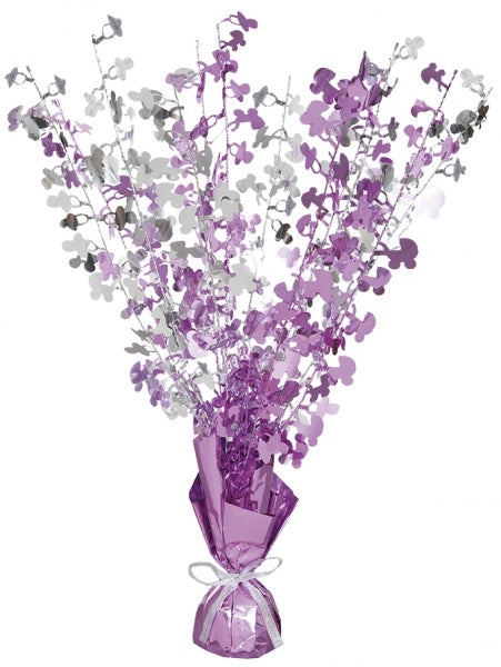 Babyshower rosa bordpynt med tung fot/base