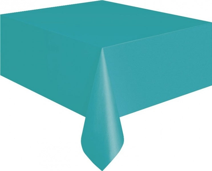 Turkis engangsduk i tynn plast, 1,37 x 2,74 cm