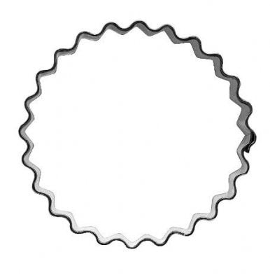 Pepperkakeform bølgete rund - 5,5 cm