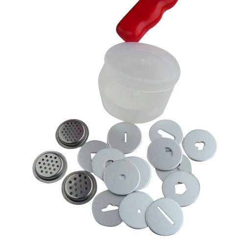Skivesett med 16 skiver til fondantpistol