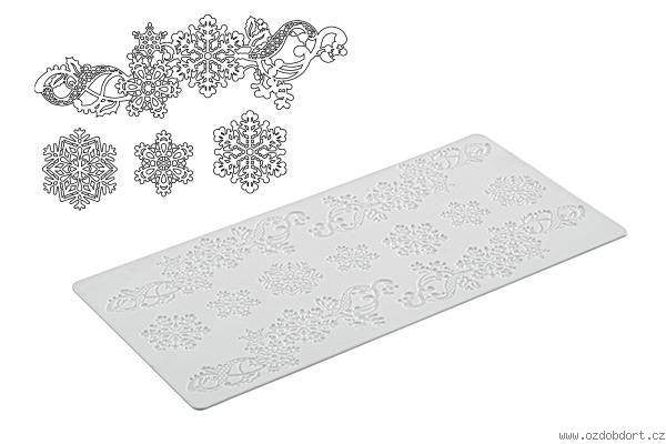 Silikomart Cake Lace silikonmatte -Snøkrystaller-