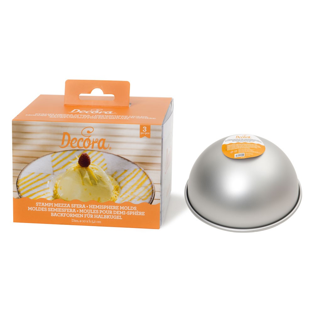Decora Halvkuleform 10cm, pk/3