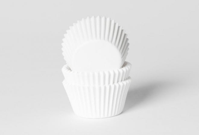Muffinsformer, små -Hvit- pk/60