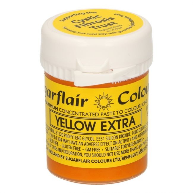 Sugarflair - Max Concentrate pastafarge Yellow Extra, 42g
